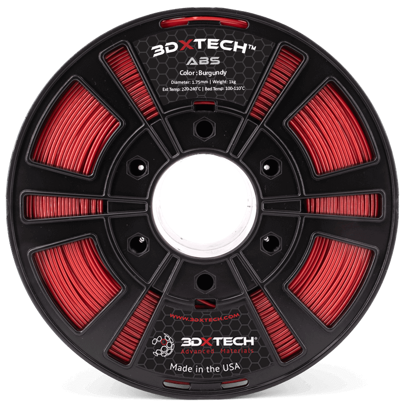 3DXTech - 3DXTECH Burgundy ABS 1.75mm - 1kg