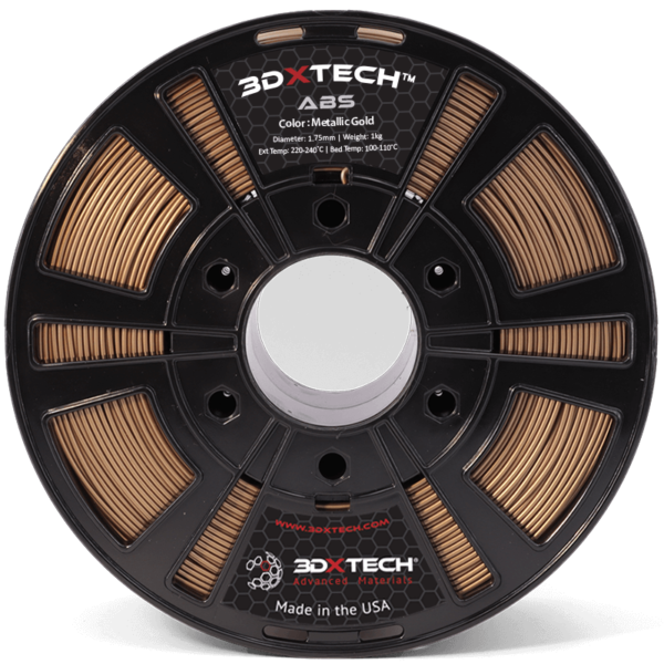 3DXTech - 3DXTECH Metallic Gold Metal Fill ABS - 1kg