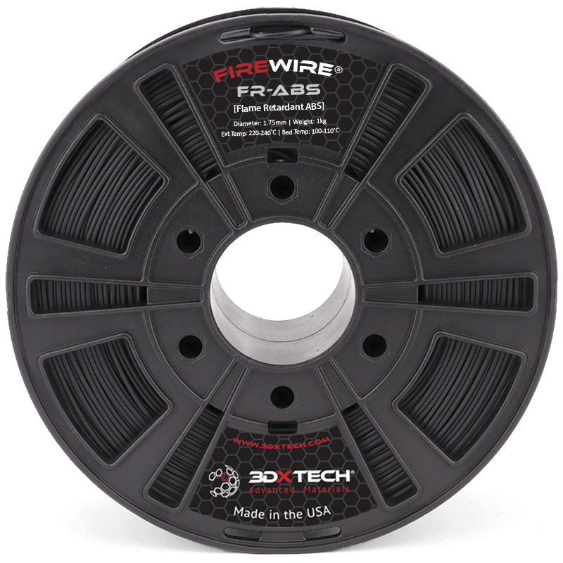 3DXTech - Firewire FR Black Flame Retardant Recycled ABS - 0.75kg