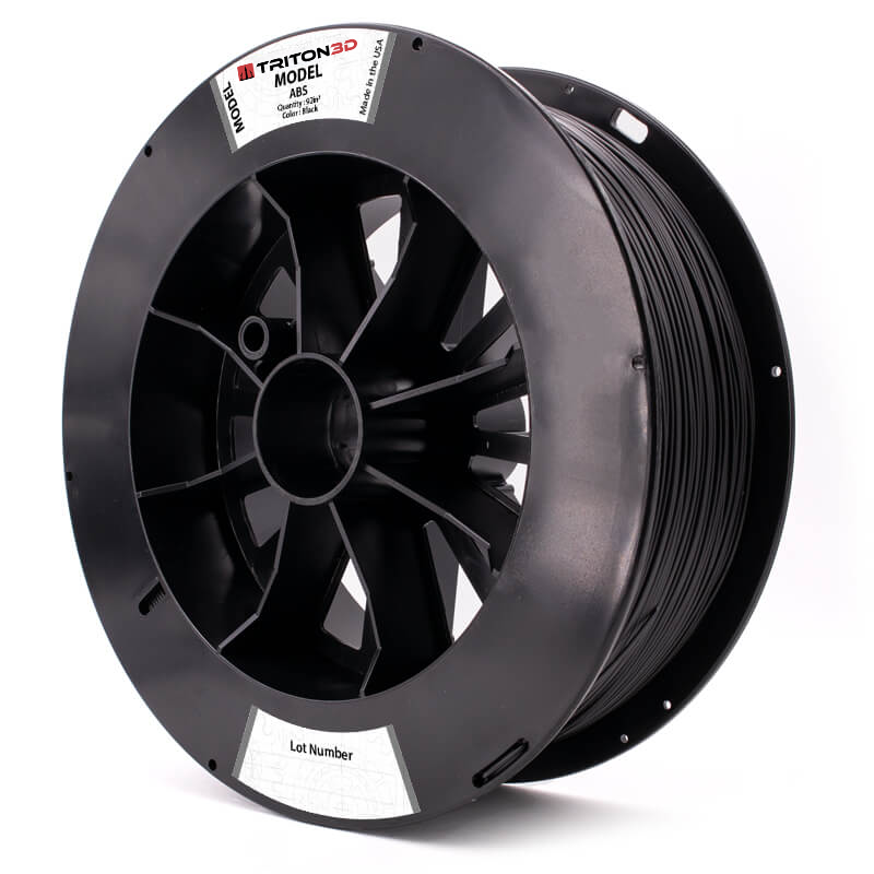 3DXTech - TRITON Black ABS 1.75mm - 3.17kg