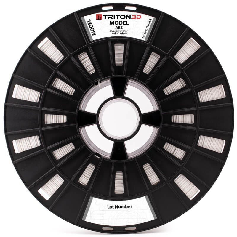 3DXTech - TRITON White ABS 1.75mm - 5.12kg