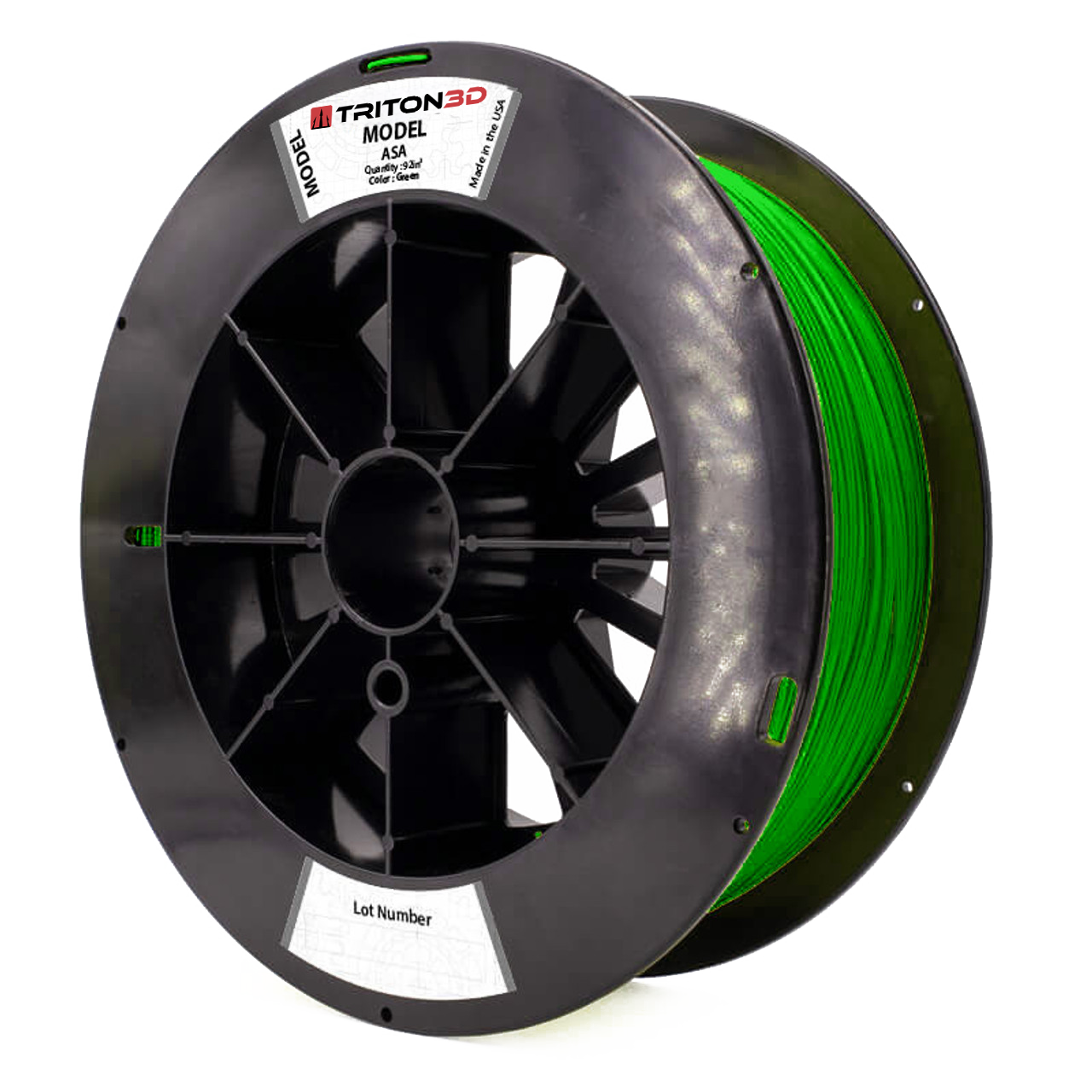3DXTech - TRITON Green ASA 1.75mm - 3.17kg