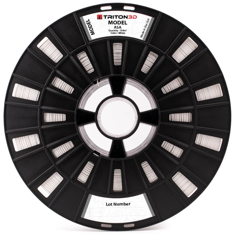 3DXTech - TRITON White ASA 1.75mm - 5.12kg