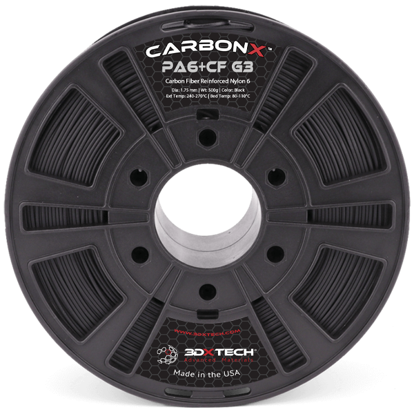 3DXTech - CarbonX Nylon 6 Black Carbon Fiber PA 2.85mm - 0.5kg
