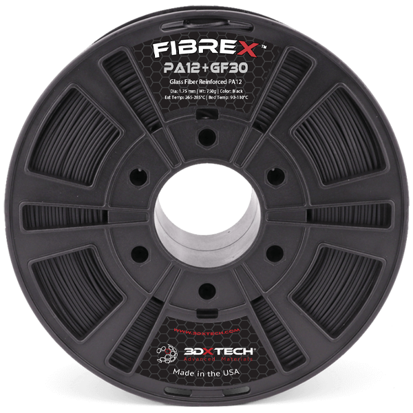 3DXTech - FibreX Black Glass Fiber PA - 2kg