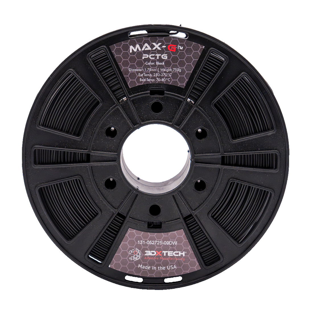 3DXTech - MAX-G Black PCTG 2.85mm - 2kg