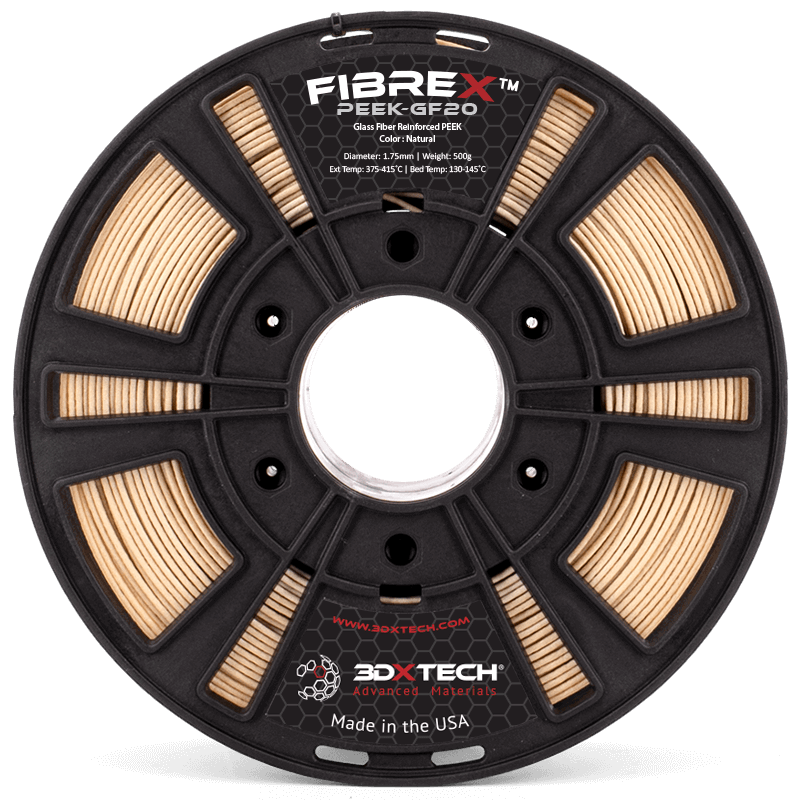 3DXTech - FibreX Natural Glass Fiber PEEK - 0.25kg