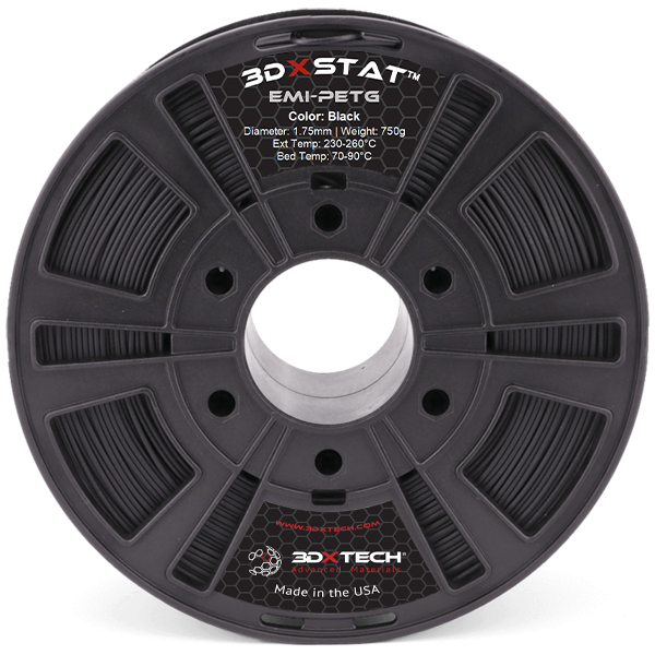 3DXTech - 3DXSTAT EMI Black PETG 1.75mm - 0.75kg