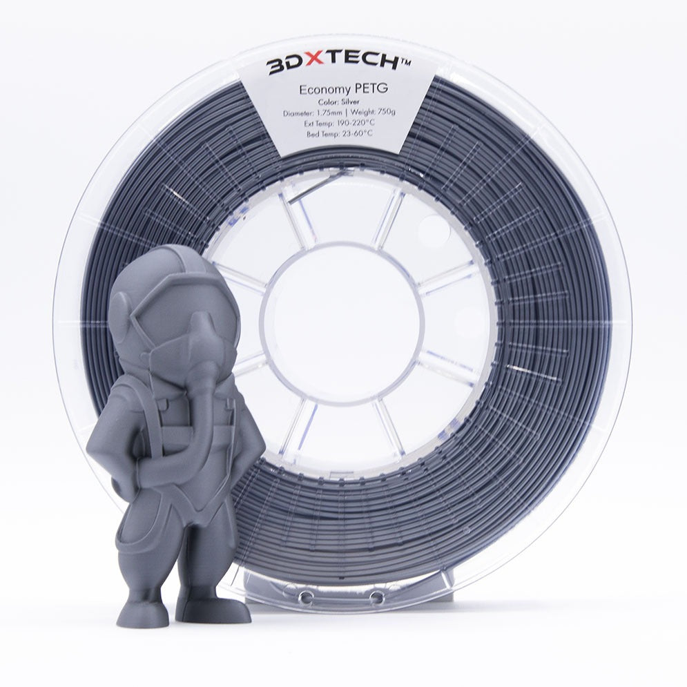 3DXTech - Economy Silver Bio Based PETG 1.75mm - 0.75kg