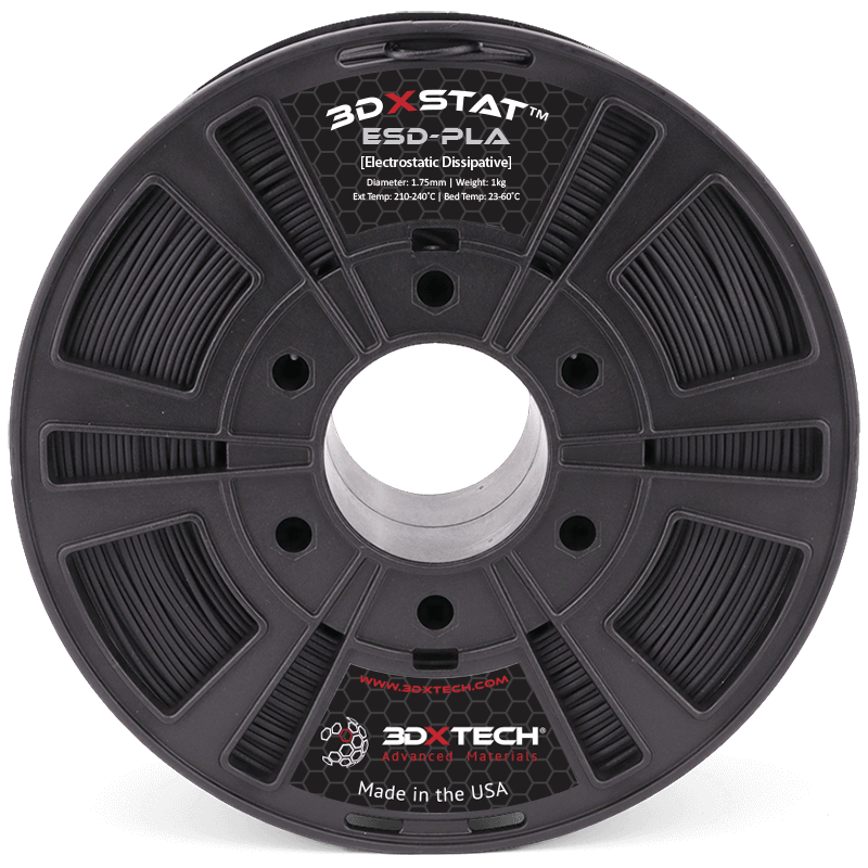 3DXTech - 3DXSTAT ESD Black PLA 1.75mm - 0.75kg