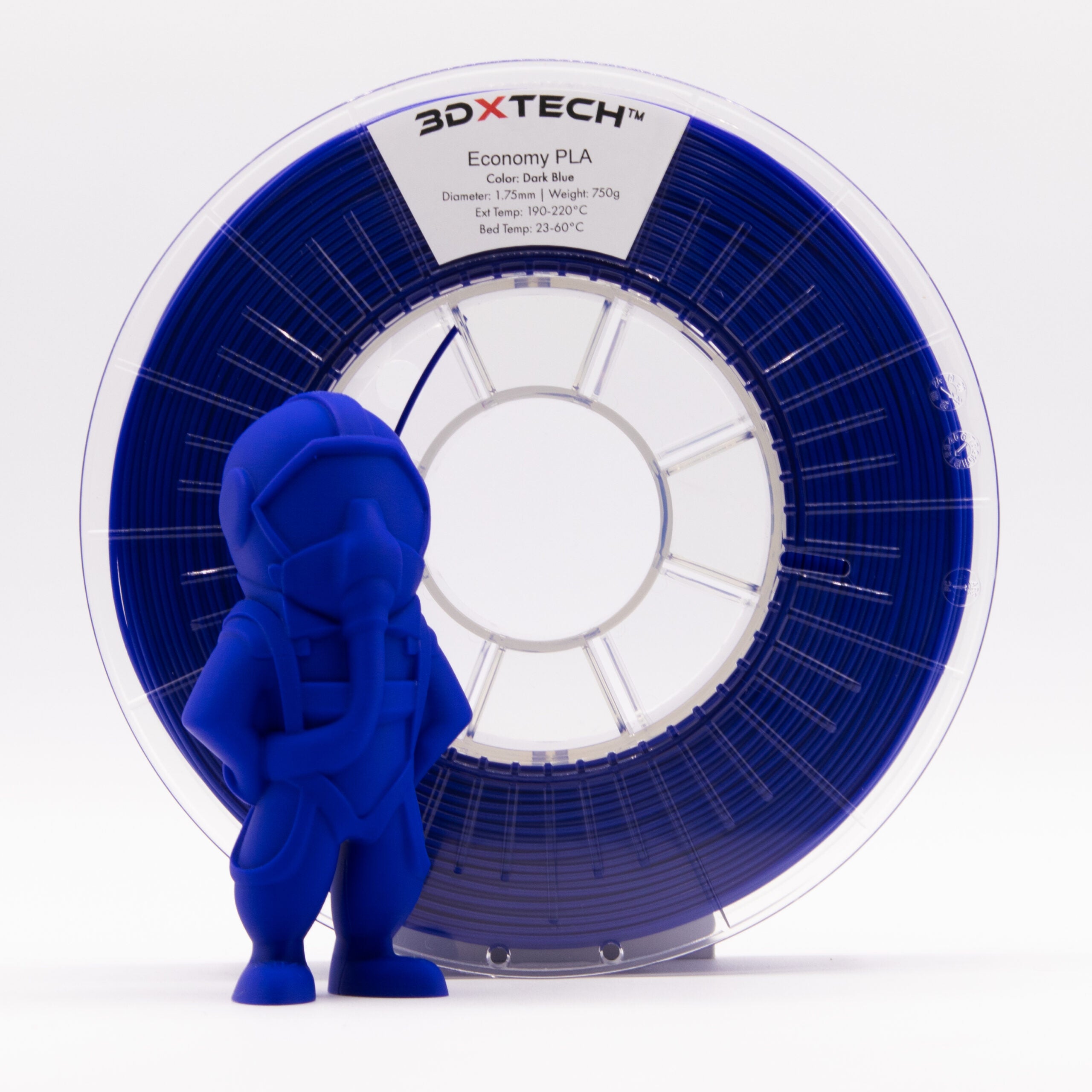 3DXTech - Economy Dark Blue Bio Based PLA - 0.75kg