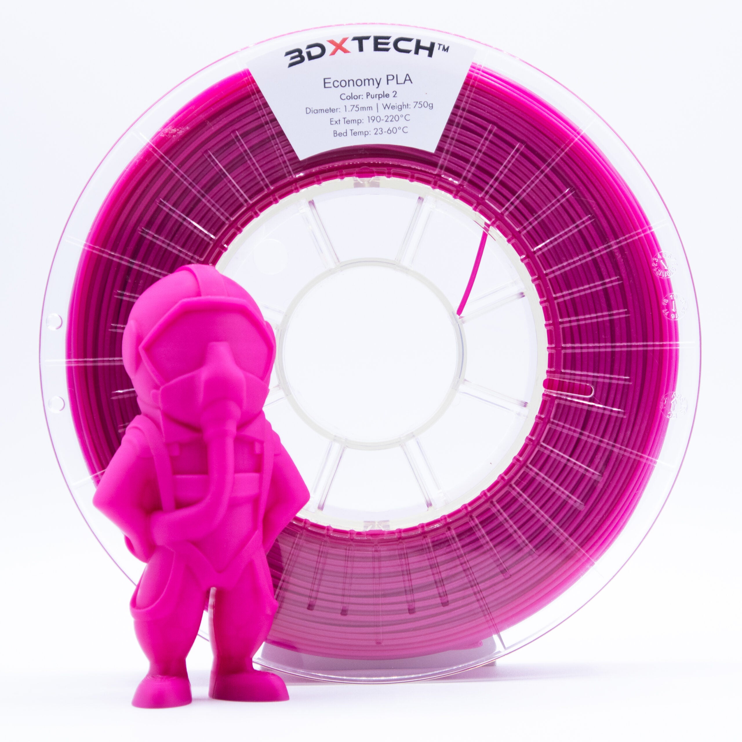 3DXTech - Economy Purple-2 Bio Based PLA - 0.75kg