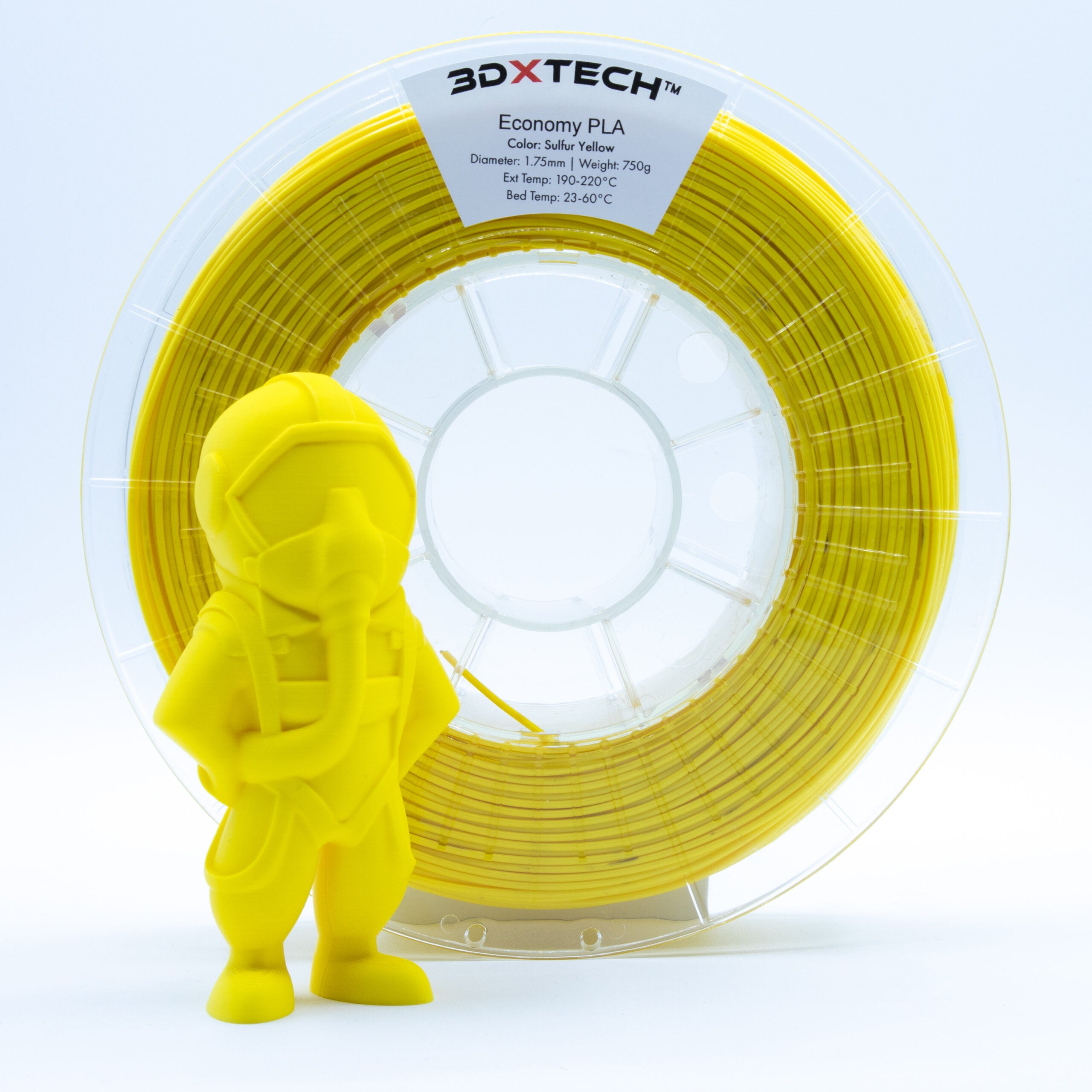 3DXTech - Economy Sulfur-Yellow Bio Based PLA - 0.75kg