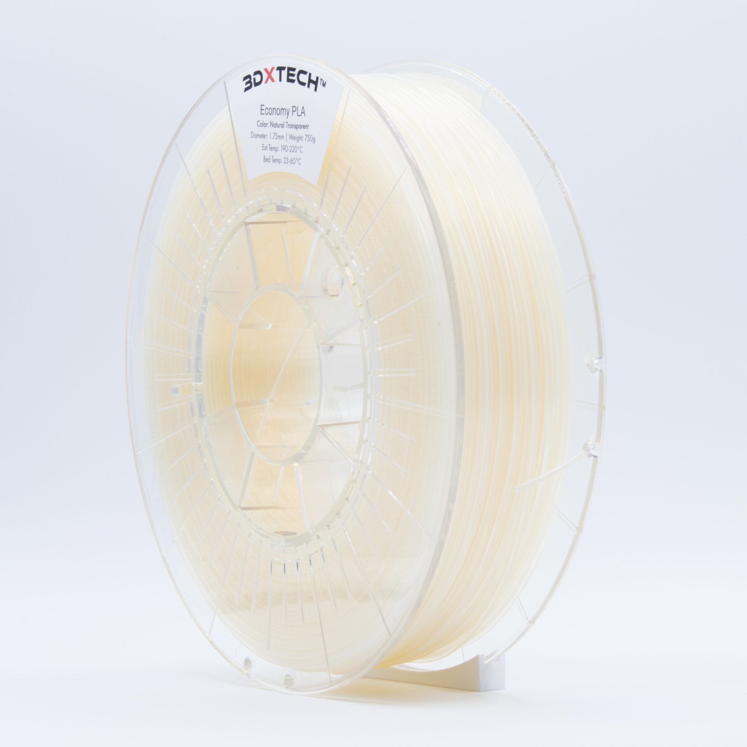 3DXTech - Economy Natural Transparent Bio Based PLA - 0.75kg