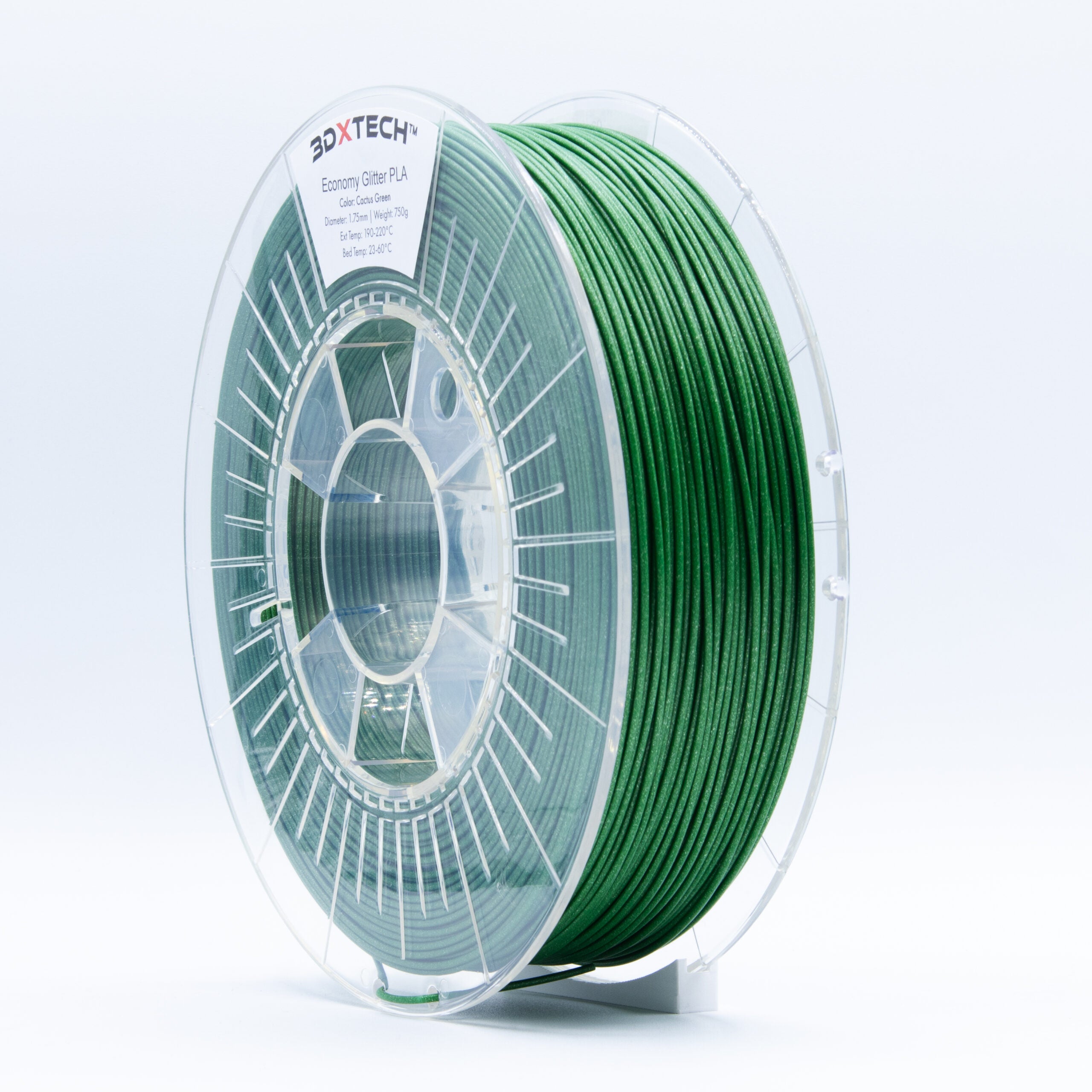 3DXTech - Cactus Green Glitter PLA 1.75mm - 0.75kg