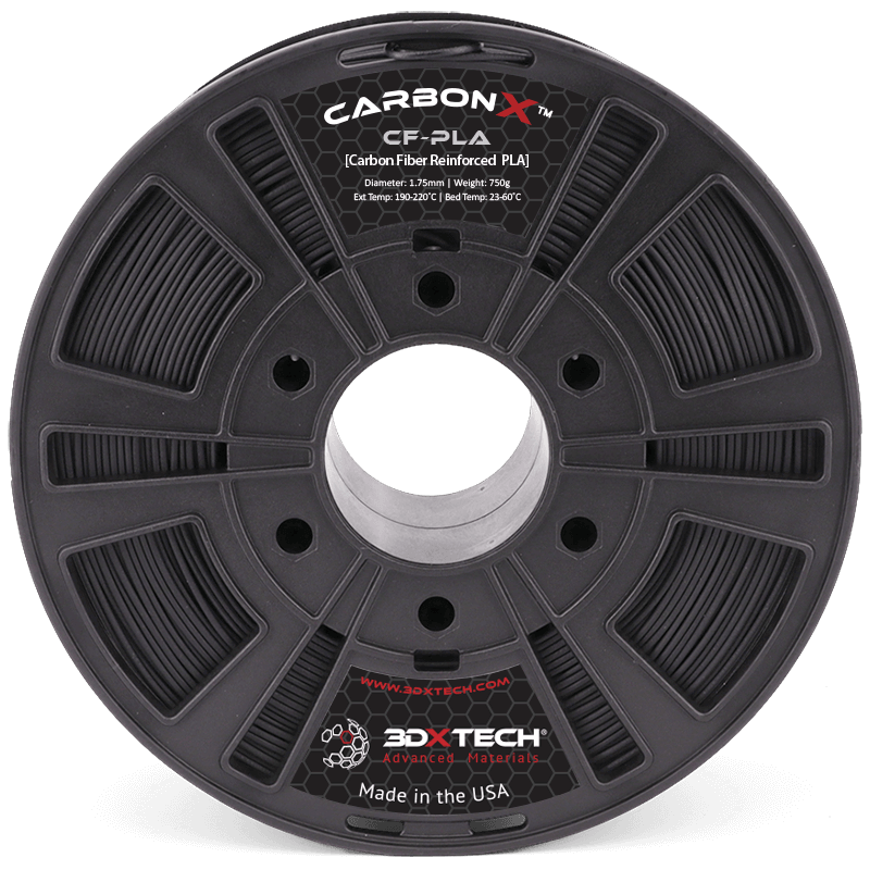 3DXTech - CarbonX Black Carbon Fiber PLA+ 2.85mm - 2kg