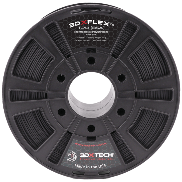 3DXTech - 3DXFLEX Black 85A TPU - 0.5kg