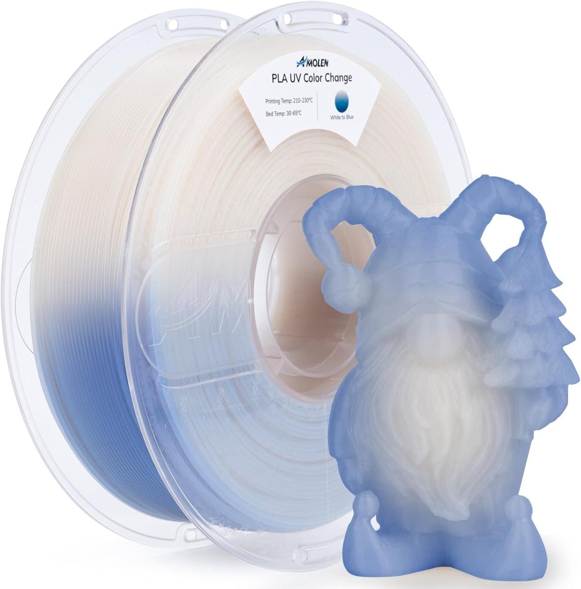 Amolen - Blue Uv Reactive PLA 1.75mm - 1kg