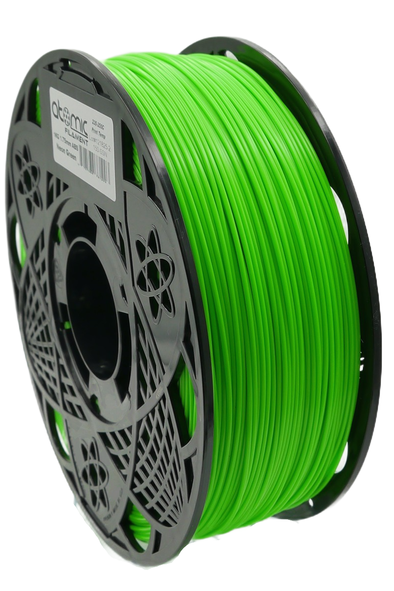 Atomic Filament - Green Uv Reactive Fluorescent ABS - 1kg
