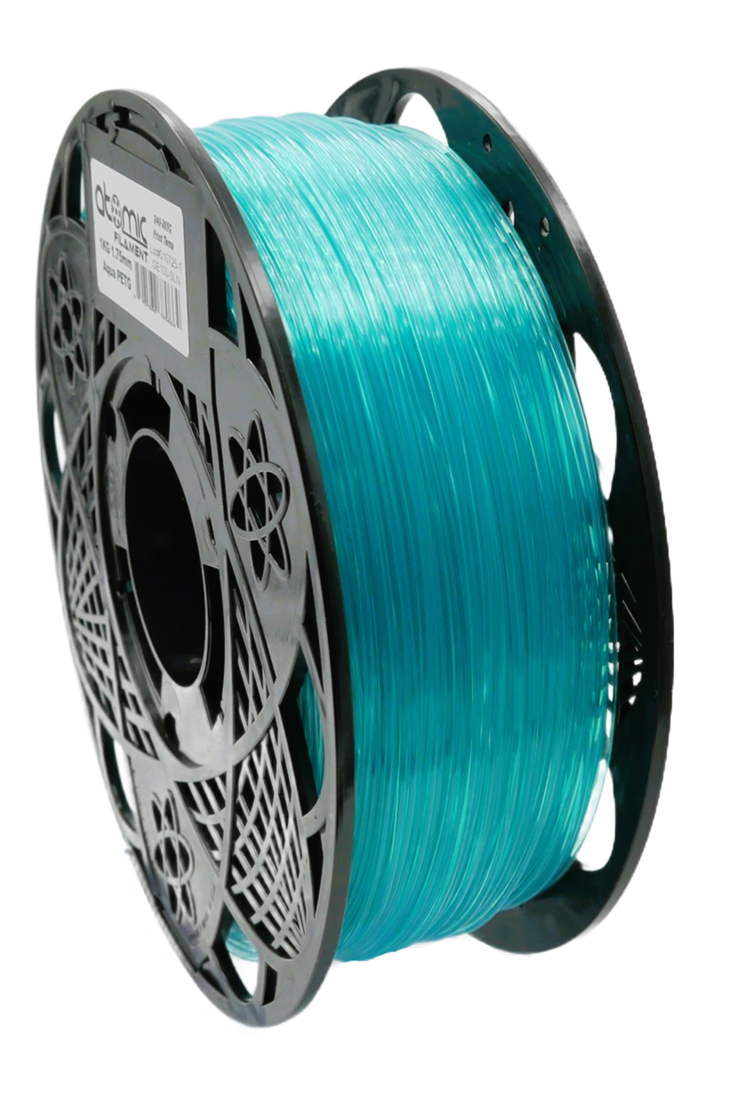 Atomic Filament - Pro Aqua Translucent Transparent PETG+ - 1kg