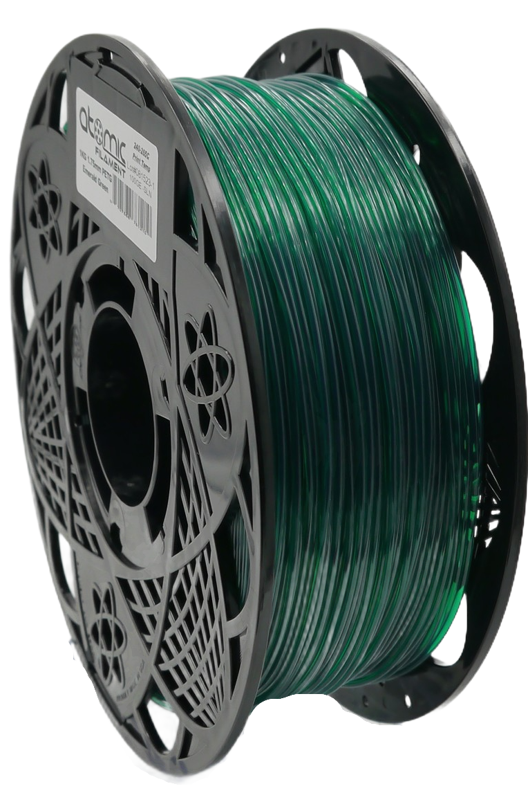Atomic Filament - Pro Emerald Green Translucent Transparent PETG+ 1.75mm - 1kg
