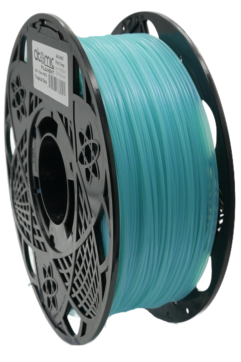 Atomic Filament - Pro Tropical Sea Iridescent Translucent Transparent PETG+ - 1kg