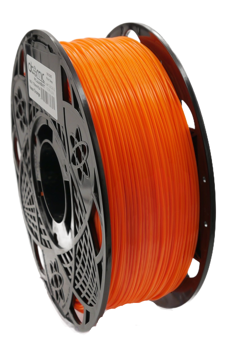 Atomic Filament - Orange Uv Reactive Fluorescent PLA - 1kg