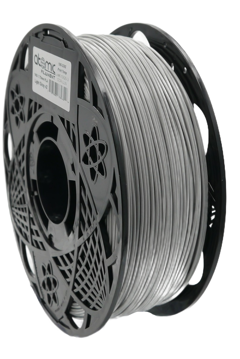Atomic Filament - Light Gray V2 PLA - 3.5kg