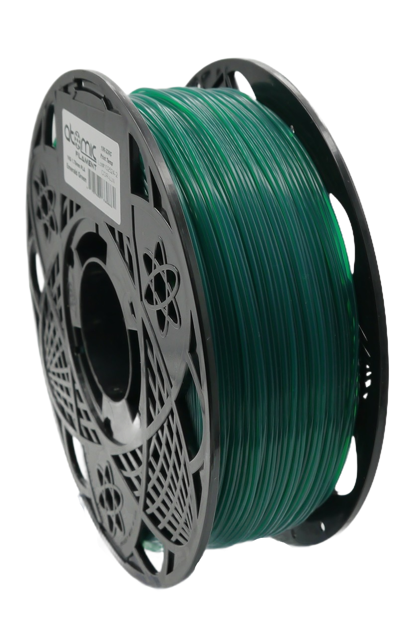 Atomic Filament - Emerald Green Gemstone Translucent Marble Transparent PLA 1.75mm - 1kg