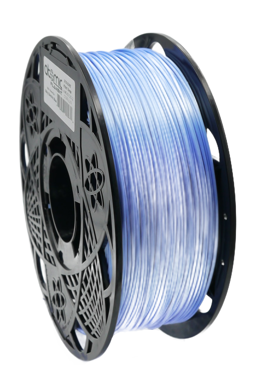 Atomic Filament - Electric Blue V2 Silk PLA 1.75mm - 1kg