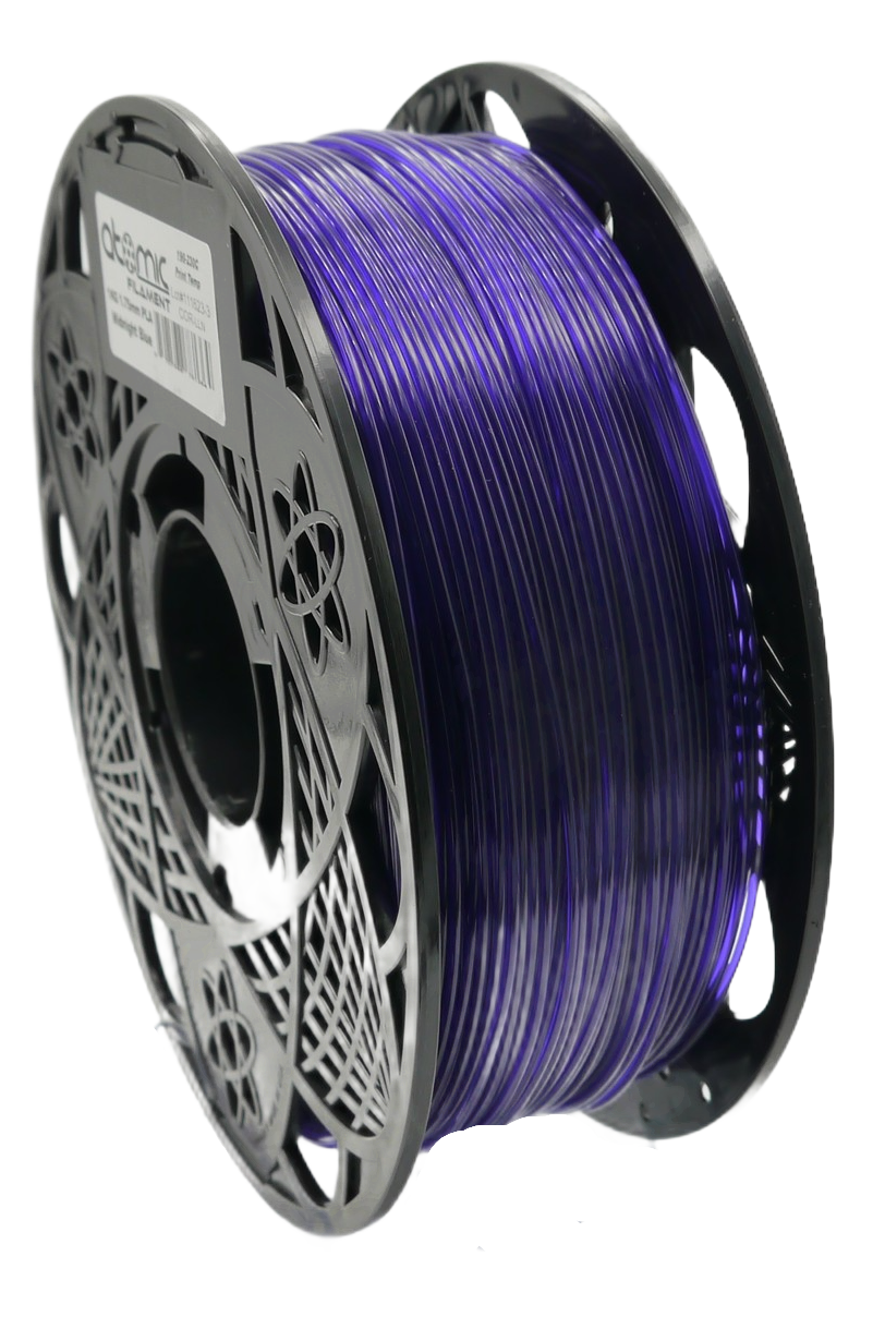 Atomic Filament - Translucent Midnight Blue Transparent PLA - 1kg