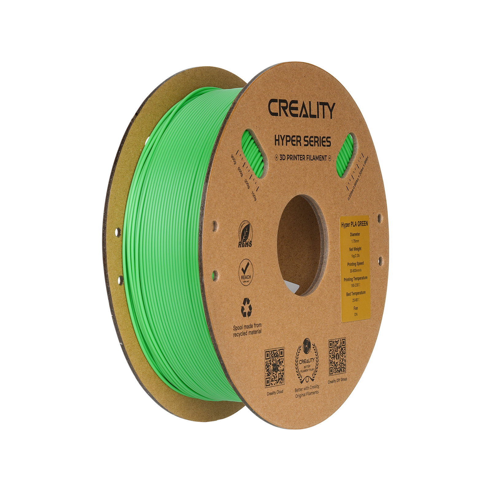 Creality - Hyper Green PLA 1.75mm - 1kg