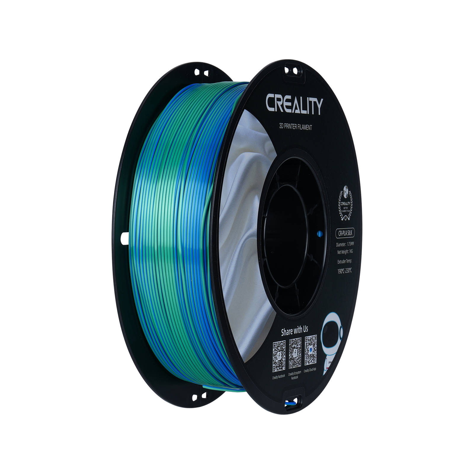 Creality - Blue-Green Silk PLA - 1kg
