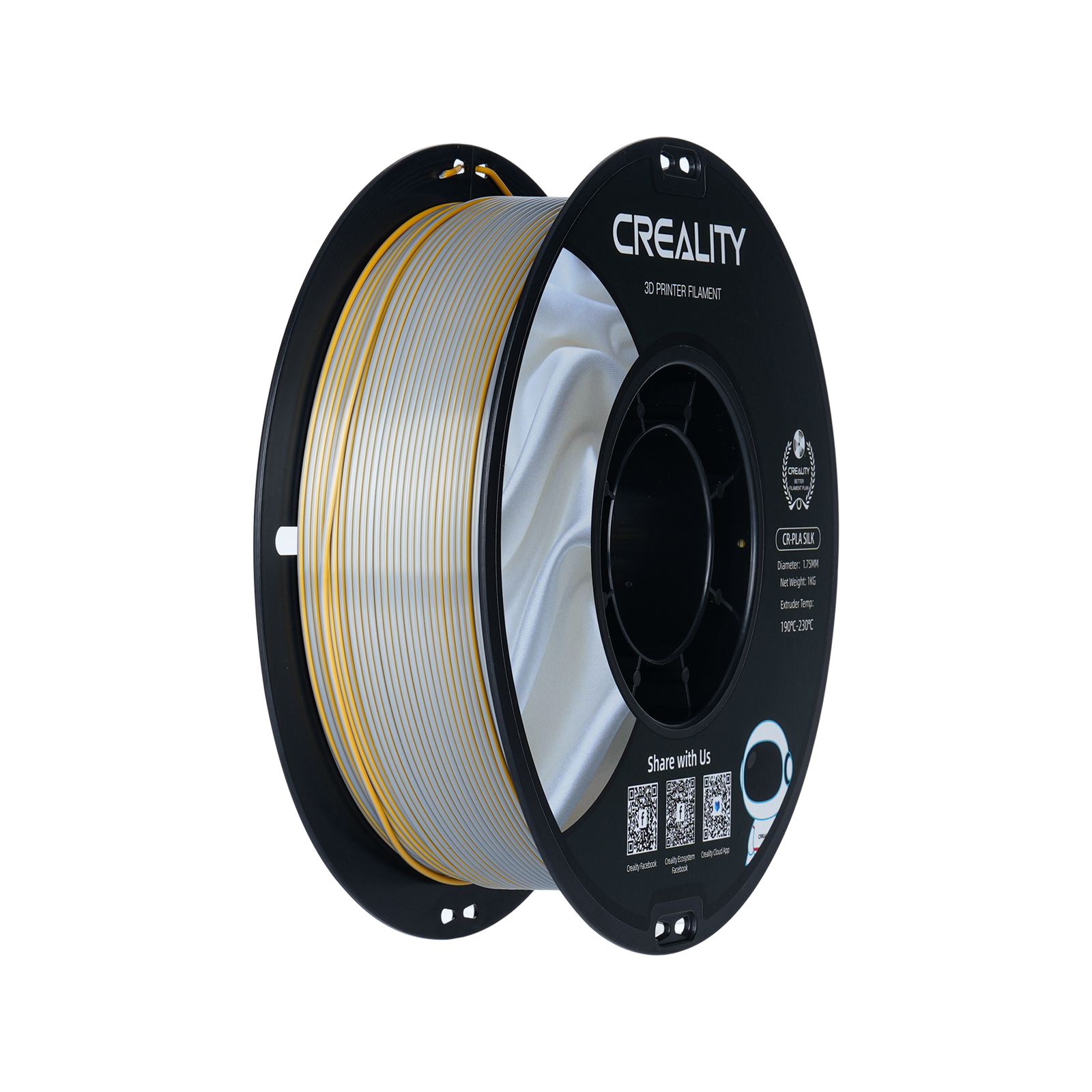 Creality - Golden-Silver Silk Gradient PLA 1.75mm - 1kg
