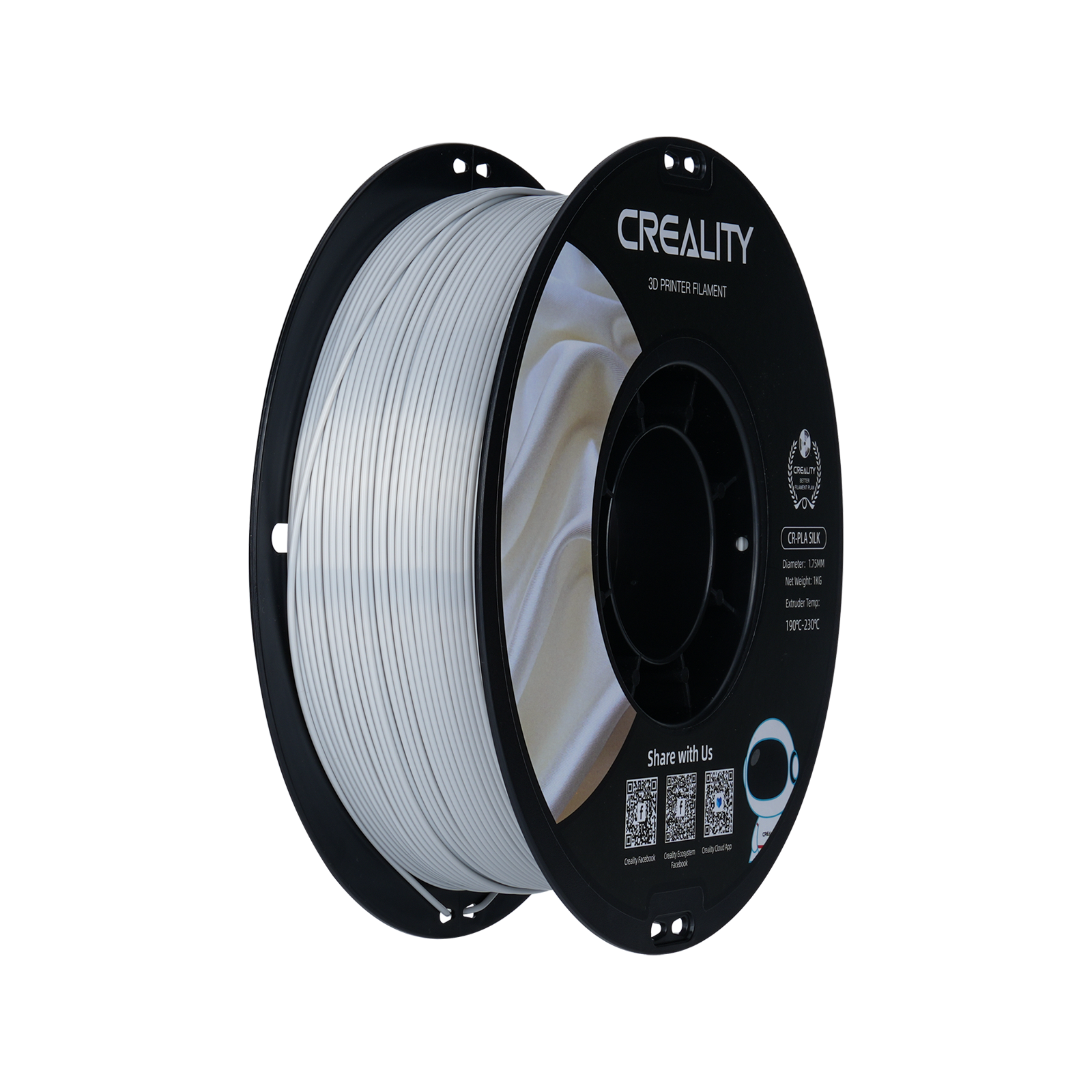 Creality - Silver Silk PLA - 1kg