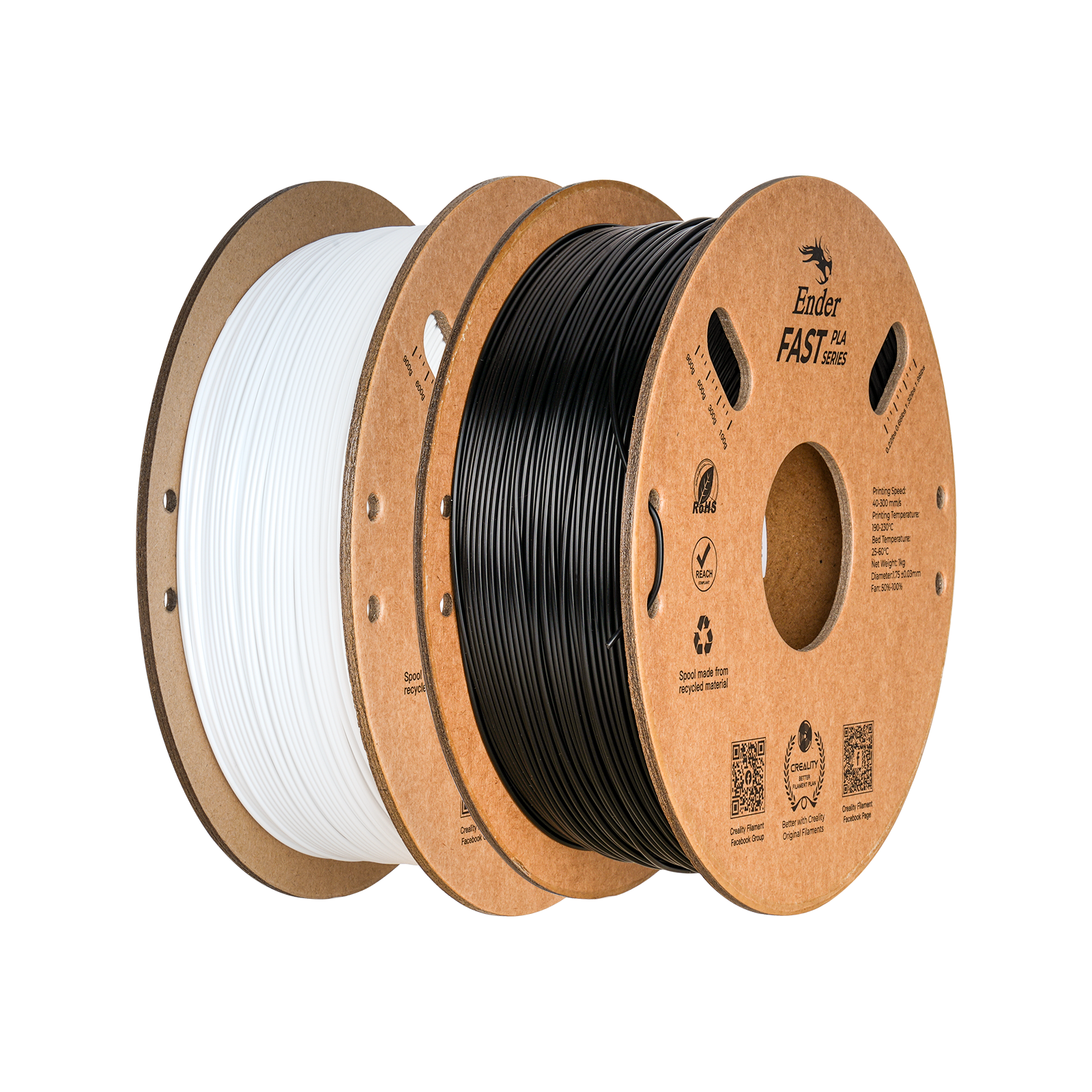 Creality - White+Black PLA - 2kg