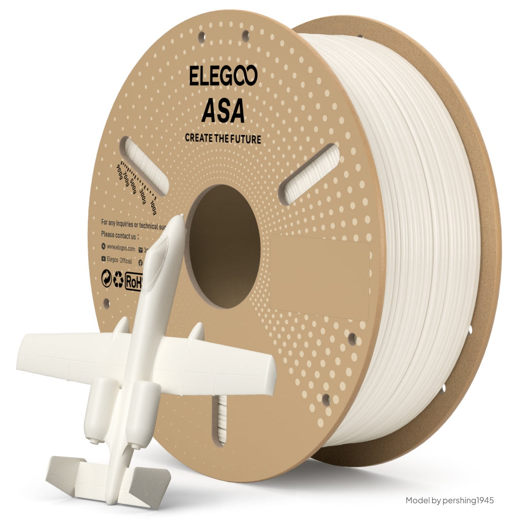 Elegoo - White ASA 1.75mm - 1kg