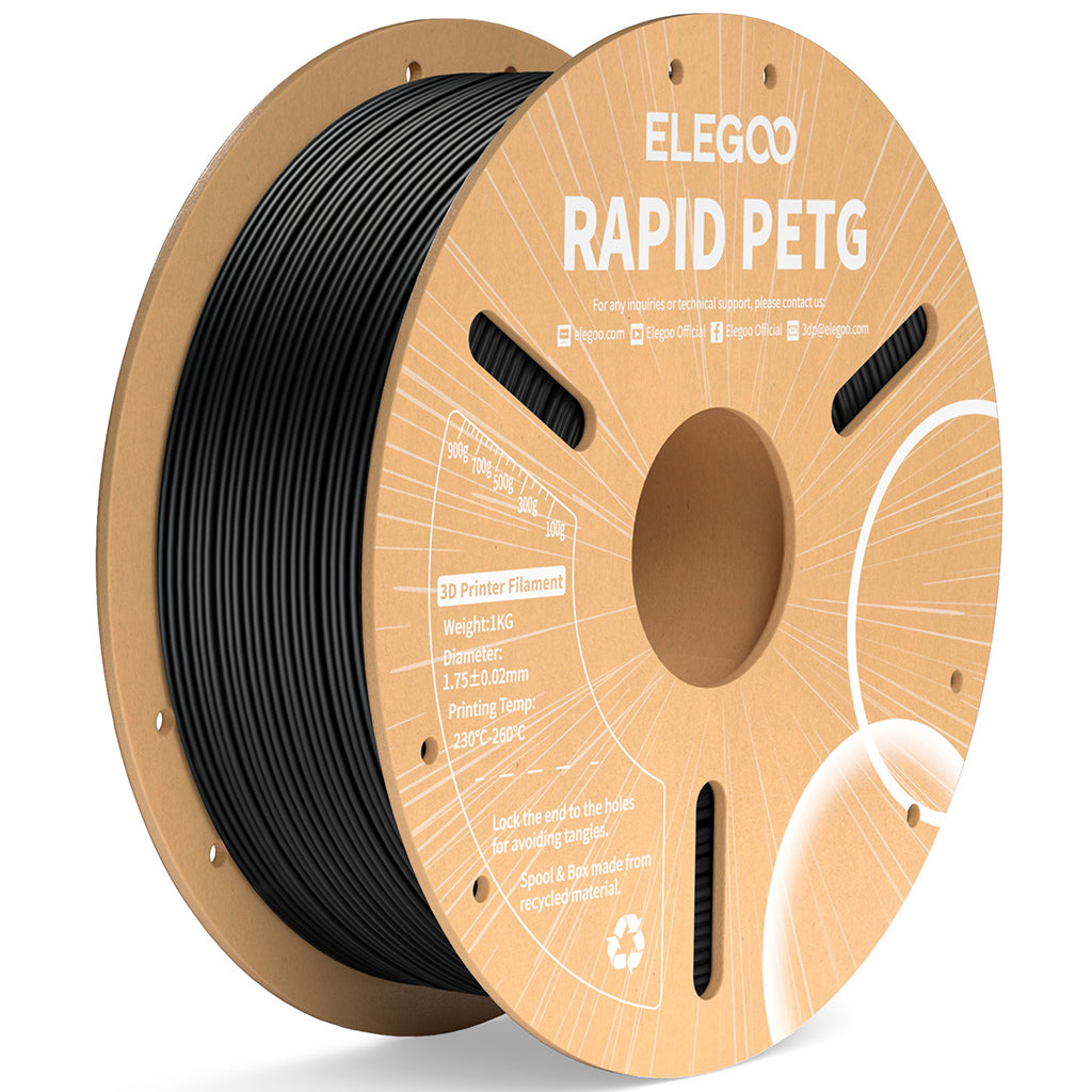 Elegoo - Rapid Black PETG 1.75mm - 1kg