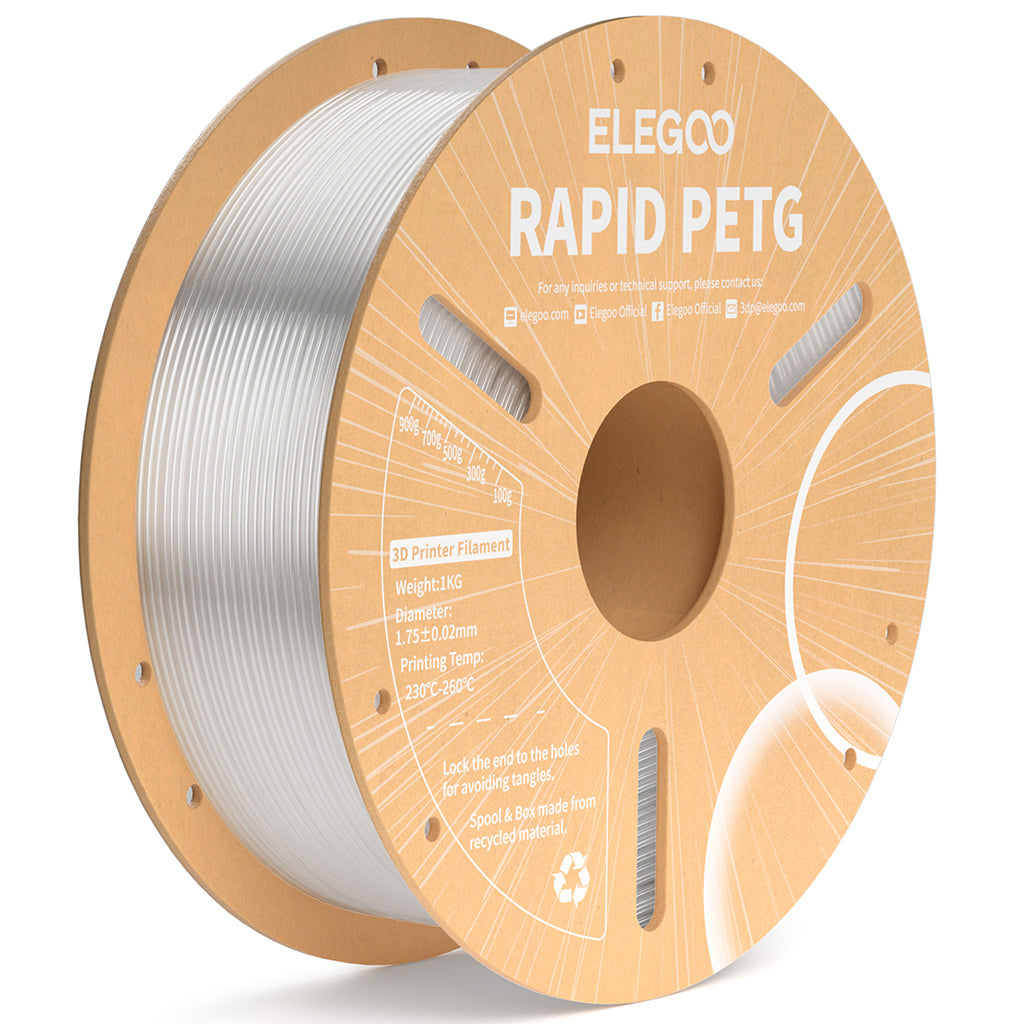 Elegoo - Rapid Transparent PETG 1.75mm - 1kg