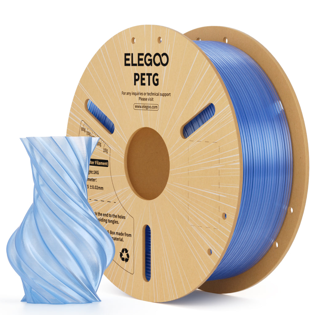 Elegoo - Translucent Blue Transparent PETG
