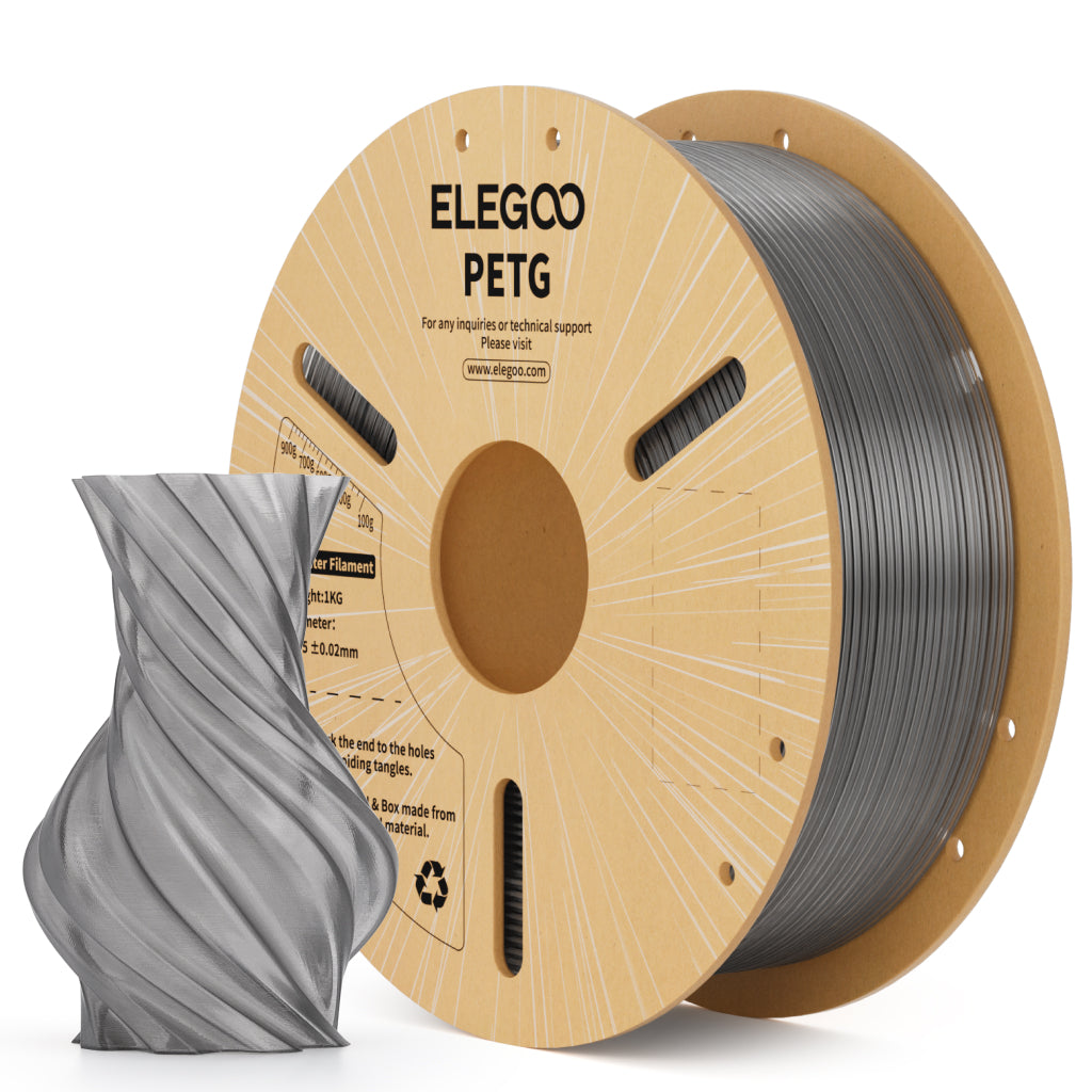 Elegoo - Translucent Grey Transparent PETG 1.75mm - 1kg