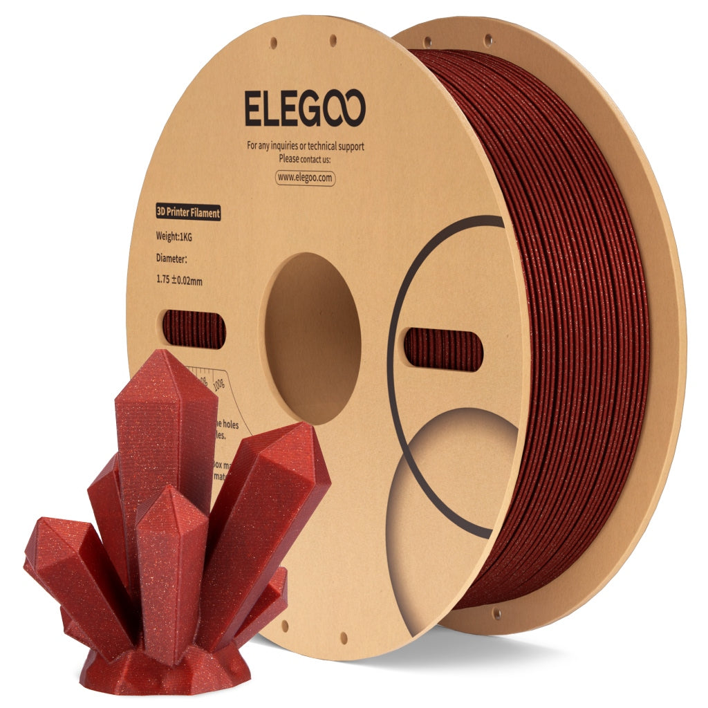 Elegoo - Red Glitter PLA 1.75mm - 1kg