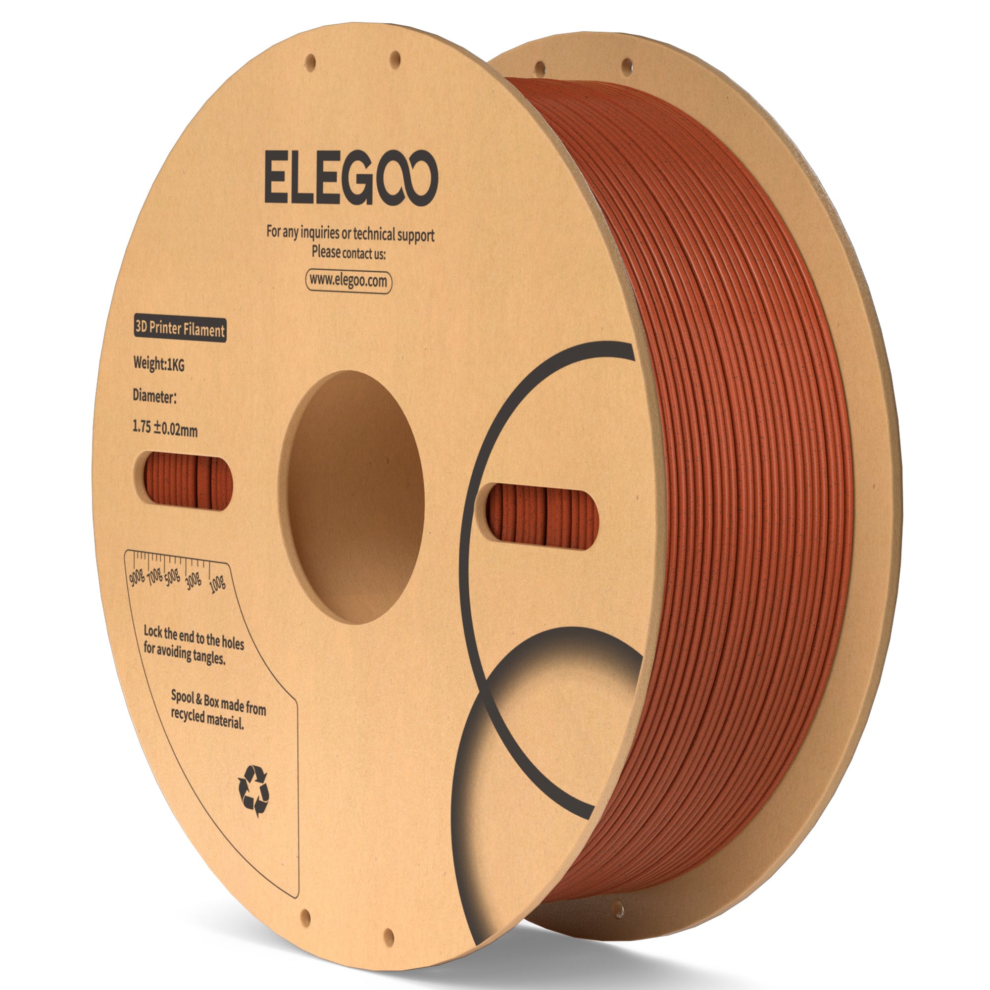 Elegoo - Brick Red Marble PLA 1.75mm - 1kg