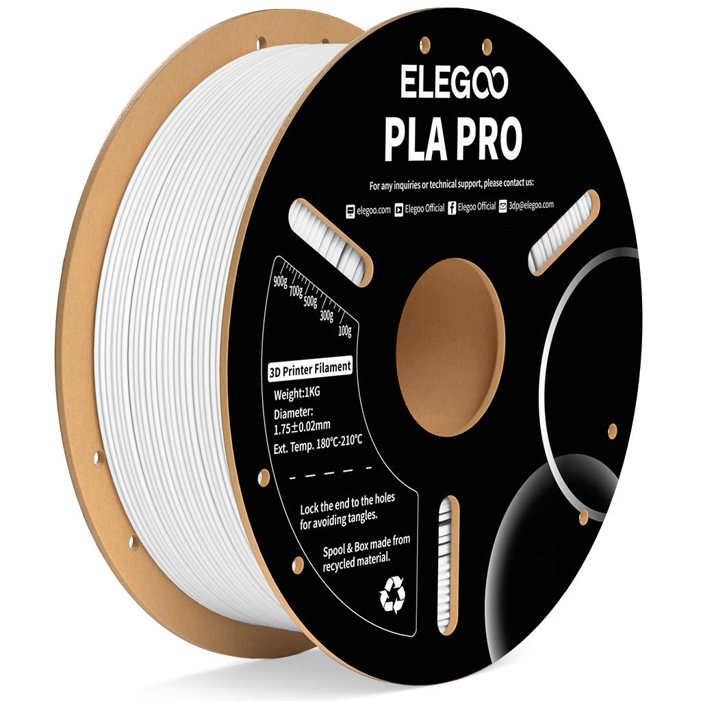 Elegoo - Pro White PLA+ 1.75mm - 1kg