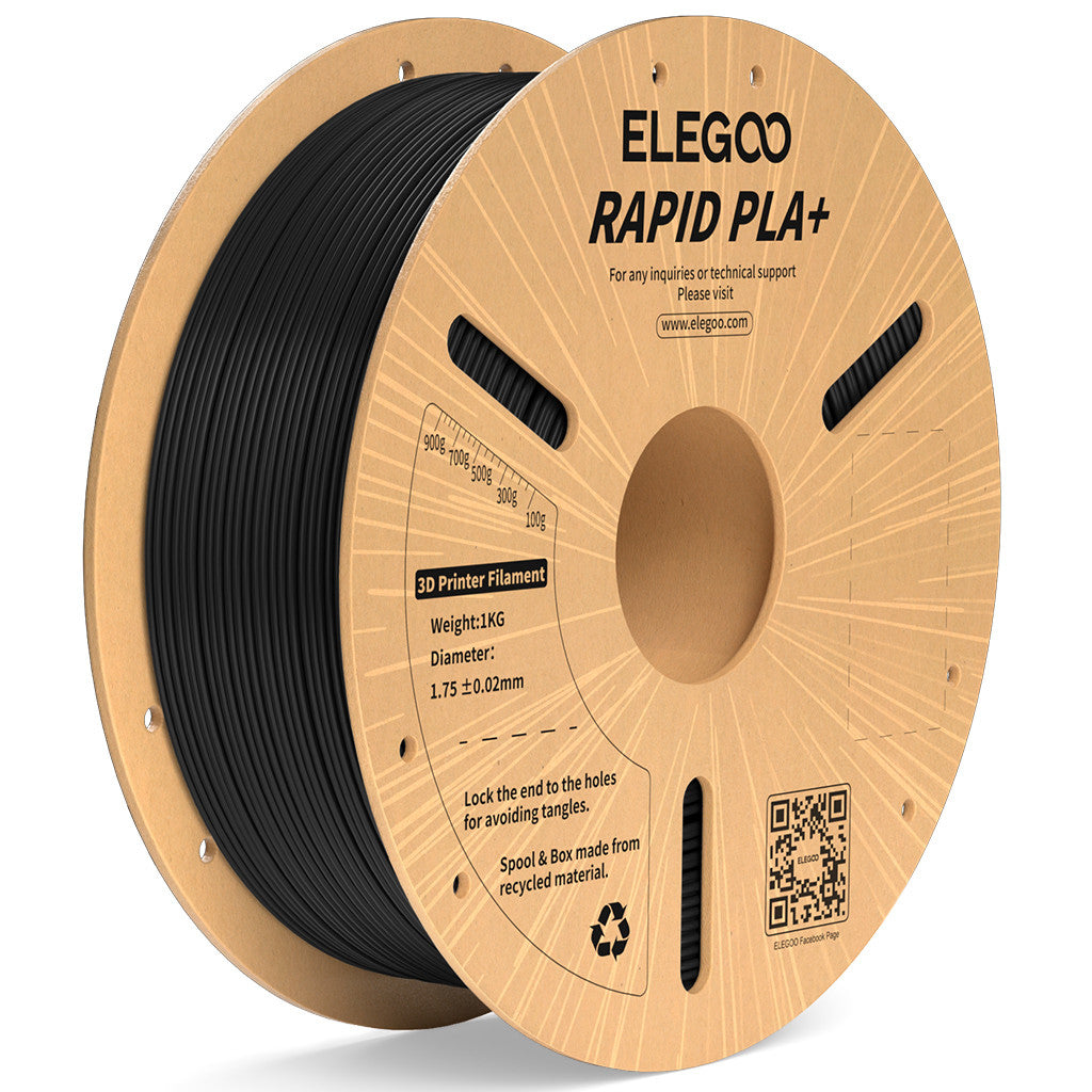 Elegoo - Rapid Plus Black PLA+ - 1.26kg