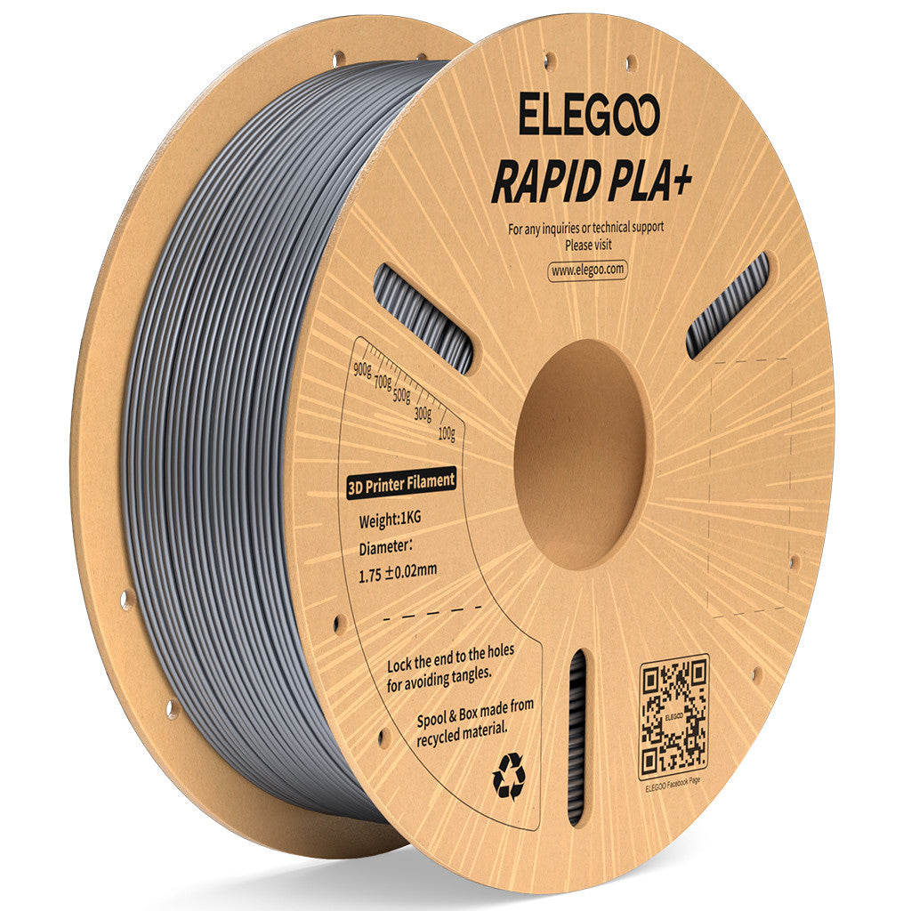 Elegoo - Rapid Plus Silver PLA+ - 1.26kg