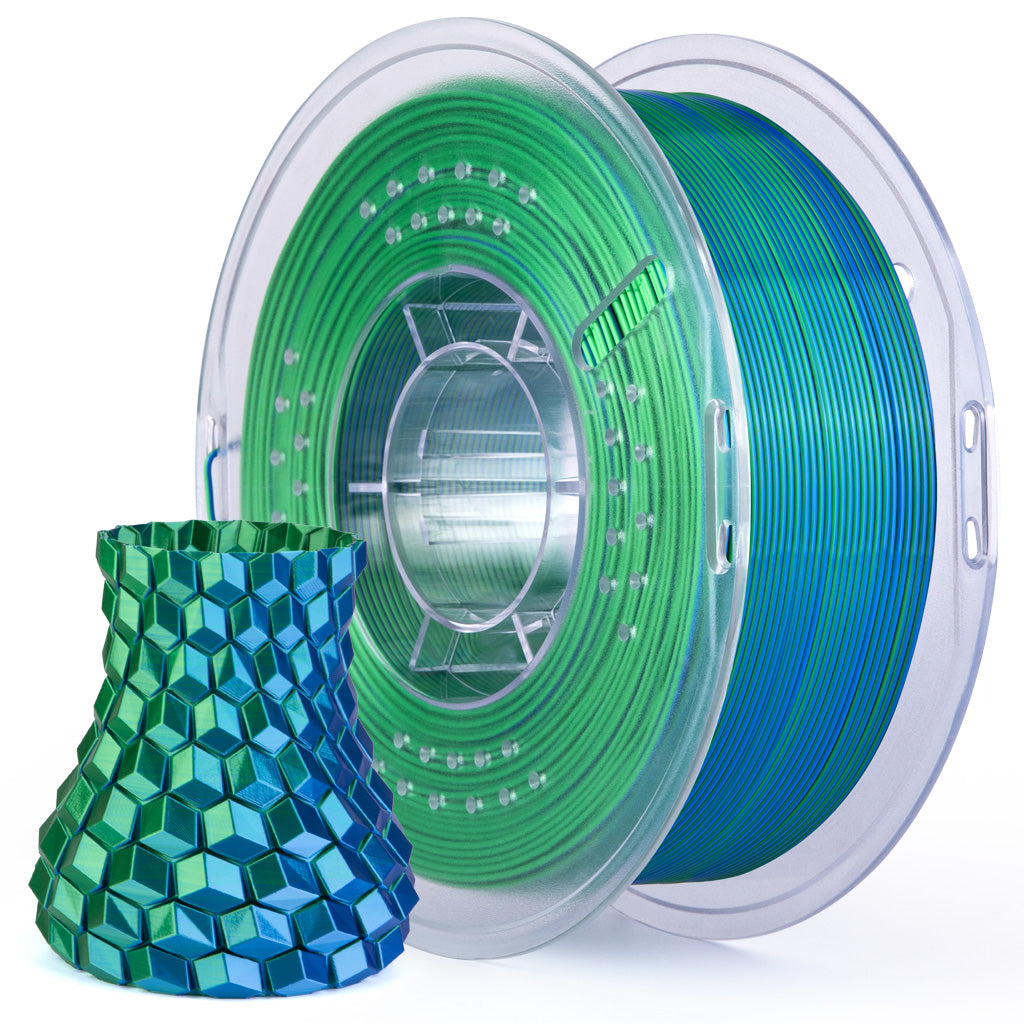 Elegoo - Blue Green Silk PLA 1.75mm - 1kg