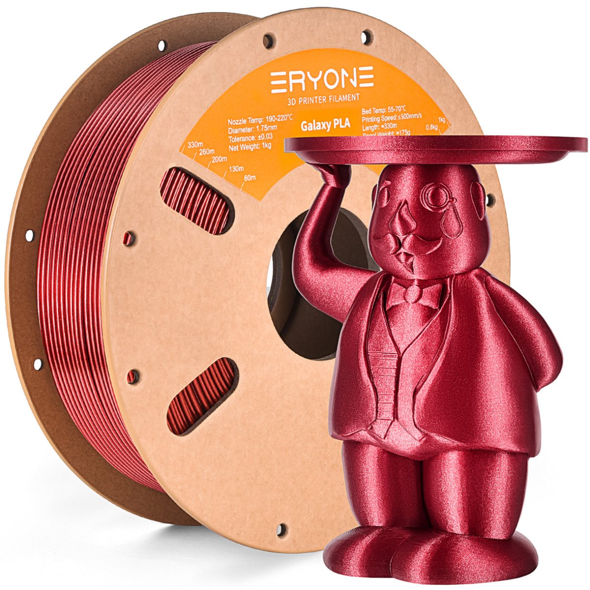 Eryone - Red Galaxy PLA 1.75mm - 1kg