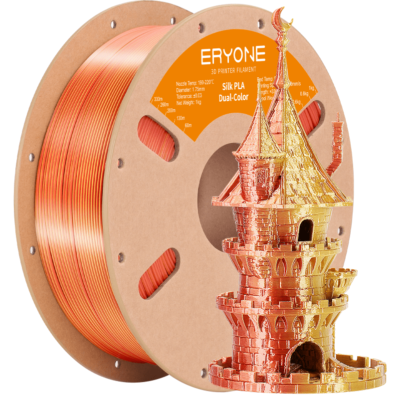 Eryone - Gold & Copper Silk Gradient PLA 1.75mm - 1kg