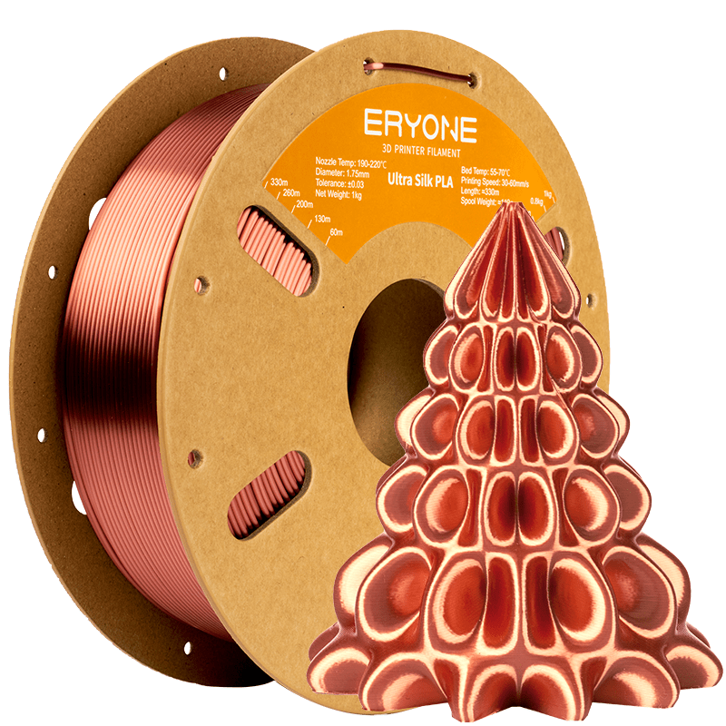 Eryone - Ultra Copper Silk Plus Metal Fill PLA 1.75mm - 1kg